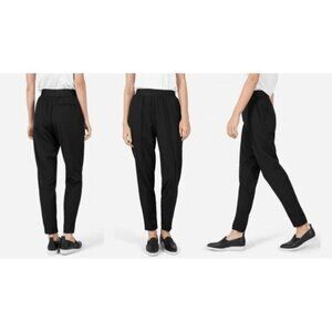 Everlane Black Elastic Waist Women  Trousers Size S